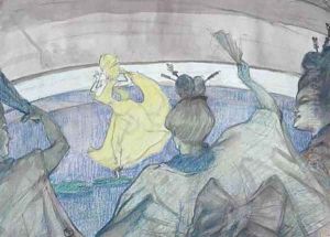 At The Circus by Henri De Toulouse-Lautrec