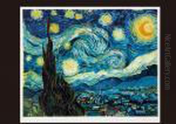 Evening With Stars And Moon(estampe) - view 1