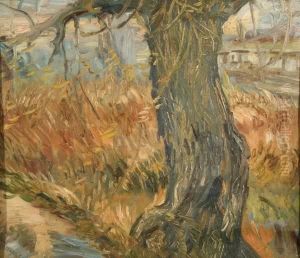 Tree By Theriver by Vincent Van Gogh