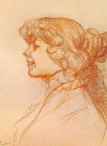 The English Girl at the "Star" in Le Havre 1889 by Henri De Toulouse-Lautrec