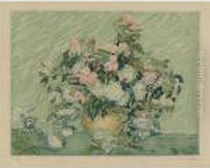 Les Roses (ginestet/pouillon 351) by Vincent Van Gogh