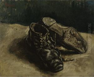 A Pair Of Shoes by Vincent Van Gogh