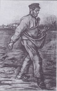 The Sower: Facing Right by Vincent Van Gogh