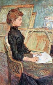 Model study, Helene Vary by Henri De Toulouse-Lautrec