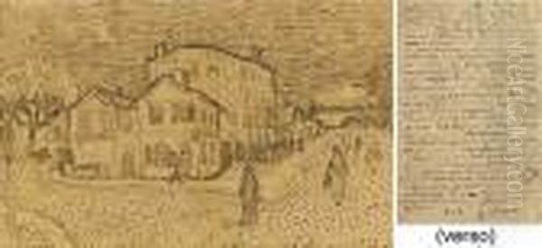 La Maison De Vincent A Arles 
(recto); An Autograph Letter From Vincent To His Brother Theo (verso) - view 1