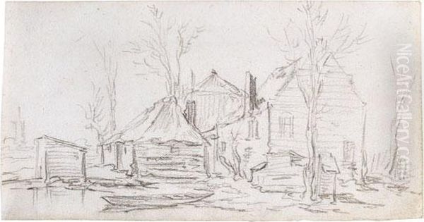 Hollandisches Bauernhaus Mit Nebengebauden Und Heustock - view 1