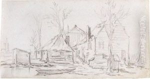 Hollandisches Bauernhaus Mit Nebengebauden Und Heustock thumbnail