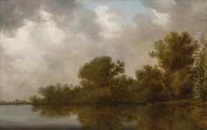 Flusslandschaft Mitbooten Flusslandschaft Mitbooten
