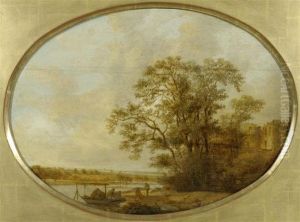 A River Landscape With Trees by Jan van Goyen