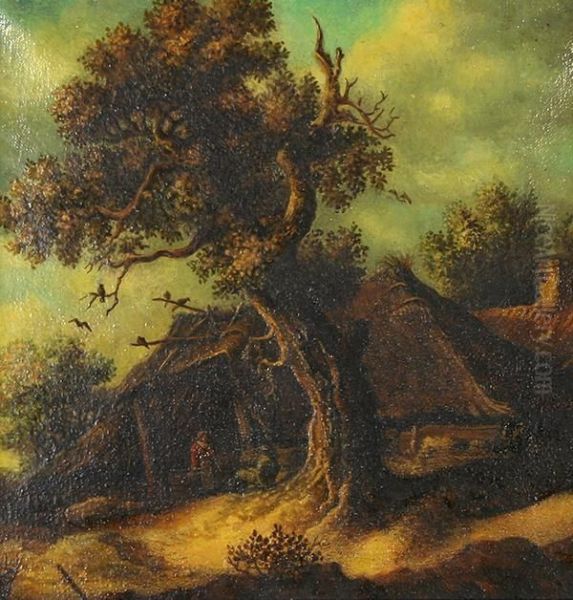 Cottage With Peasants - view 1