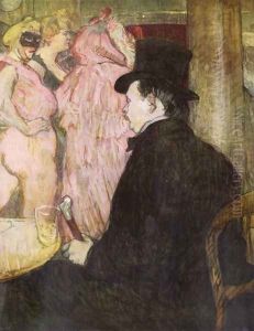 Maxime Dethomas, Au Bal de l'Opera by Henri De Toulouse-Lautrec