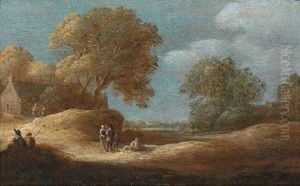 Paesaggio Con Dune Con Viandanti Al Riposo by Jan van Goyen