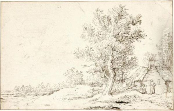 Landscape With Buildings By Trees - view 1