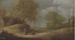 A Dune Landscape With Figures by Jan van Goyen