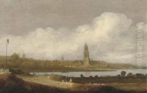 A View Of Rhenen With The Cunerakerk