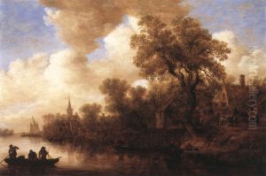 River Scene by Jan van Goyen