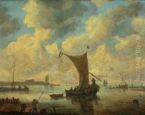 Fischerboote In Einer
 Bucht.
