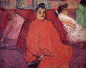 The sofa 2 by Henri De Toulouse-Lautrec