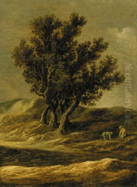 A Dune Landscape With Peasants By A Track - view 1