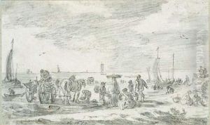 Fishermen On The Beach At Scheveningen