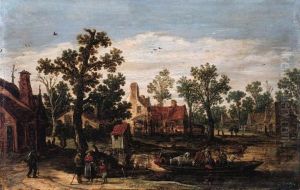 A Village by Jan van Goyen