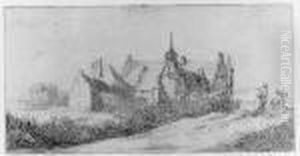 A View Of Radboud Castle Near Medemblik by Jan van Goyen