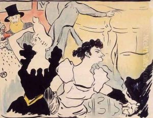 Au bal masue-les fetes parisiennes-nouveaux confetttis 1892 by Henri De Toulouse-Lautrec