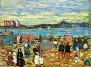 Bathing Tents, St. Malo 1907 by Henri De Toulouse-Lautrec