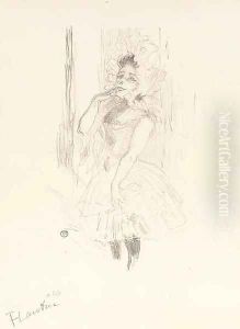Anna Held, dans "Toutes ces Dames au Théâtre." by Henri De Toulouse-Lautrec