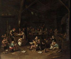A School Interior With Children Learning To Read And Write by Egbert Jaspersz. van, the Elder Heemskerck