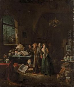 Un Medecin Dans Son Officine by Egbert Jaspersz. van, the Elder Heemskerck