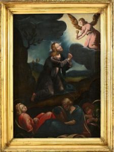 Jesus Im Garten Gethsemane by Egbert Jaspersz. van, the Elder Heemskerck