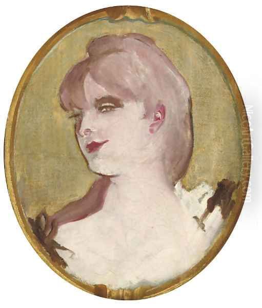 Portrait de femme (Medaillon pour la decoration du salon de la Maison de la rue d'Amboise, Paris) 2 - view 1