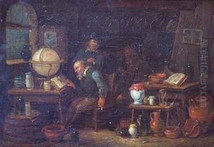 L'apothicaire Dans Son Officine