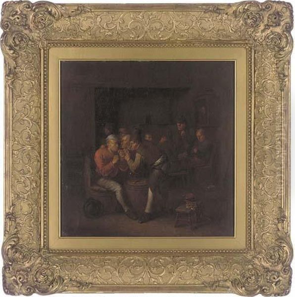 Peasants Seated In A Tavern - view 1