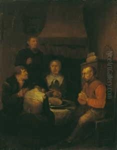 Bauerliche Mahlzeit. by Egbert Jaspersz. van, the Elder Heemskerck