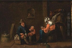 Nterior With Peasants by Egbert Jaspersz. van, the Elder Heemskerck
