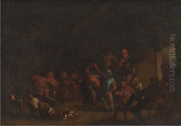 Peasants Carousing In An Interior - view 1