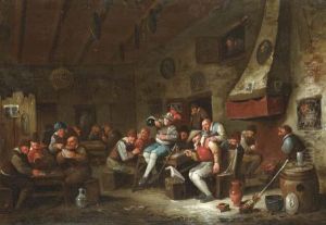 Boors Carousing In A Tavern