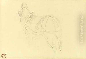 Cheval (recto) by Henri De Toulouse-Lautrec