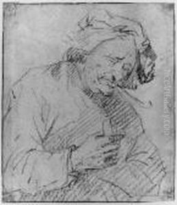 A Smoker Holding A Glass A Smoker Holding A Glass