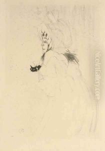 Miss May Belfort saluant by Henri De Toulouse-Lautrec