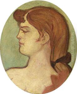 Portrait de femme de la maison de la rue d'amboise by Henri De Toulouse-Lautrec