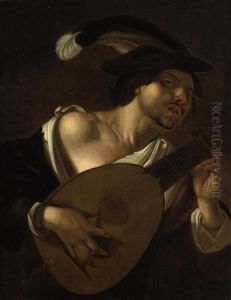 The Lute Player by Gerrit Van Honthorst