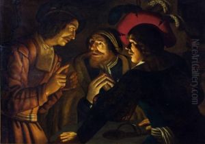 "conversacion Nocturna" by Gerrit Van Honthorst