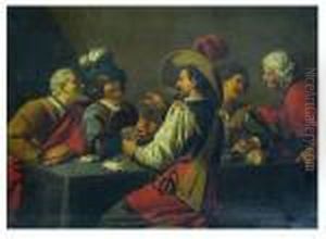 The Card Game by Gerrit Van Honthorst