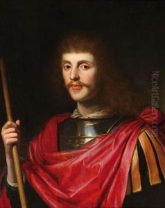 Portrait Of Agentleman In Armour-suit, Bust-length by Gerrit Van Honthorst