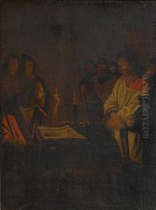 Christ Before Caiaphas by Gerrit Van Honthorst