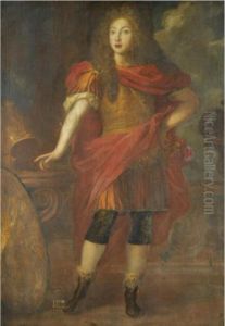 Portrait Of A Nobleman, Full Length, Wearing Classical Dress