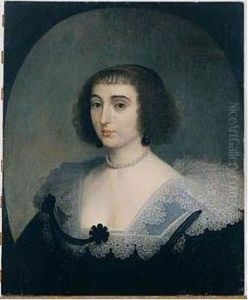 Portrait Of A Woman, Half-length, Wearing Black by Gerrit Van Honthorst